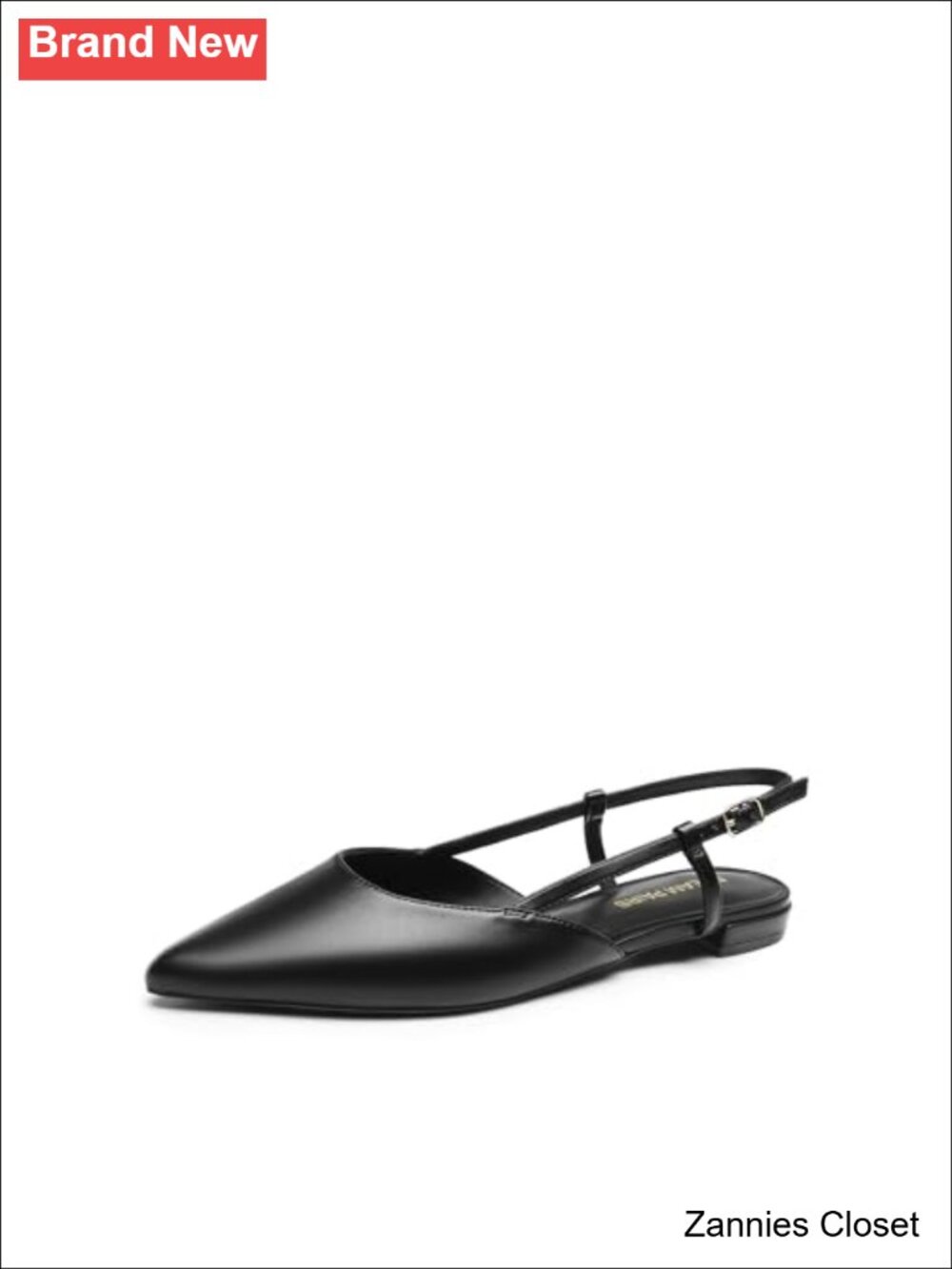 ✨ DREAM PAIRS Women's Slingback Dress Ballet Flats Pointed Toe Faux Leather